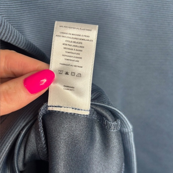 Hickey Freeman Performance Blue Striped Comfort Stretch Quarter Zip Pullover L - Picture 8 of 11